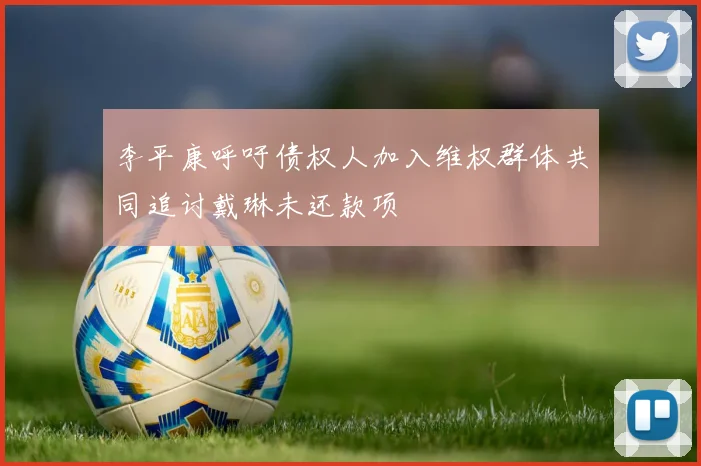 李平康呼吁债权人加入维权群体共同追讨戴琳未还款项